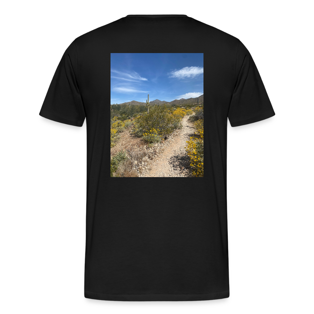 Lost Dog Trail | Men's Tri-Blend Classic T-Shirt - Black - black