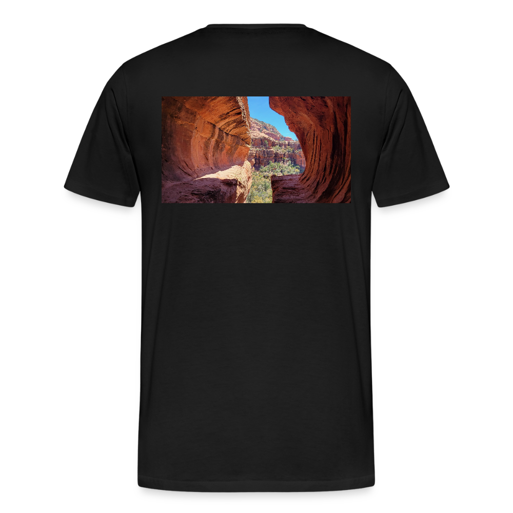 Sedona Vortex | Men's Organic Classic T-Shirt - Black - black