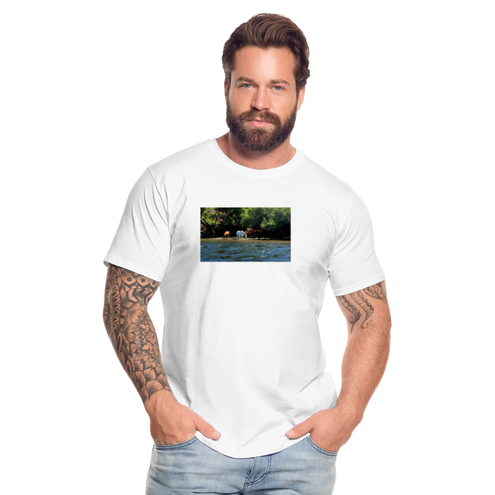 Salt River Horses | Men's Organic T-Shirt - White - white