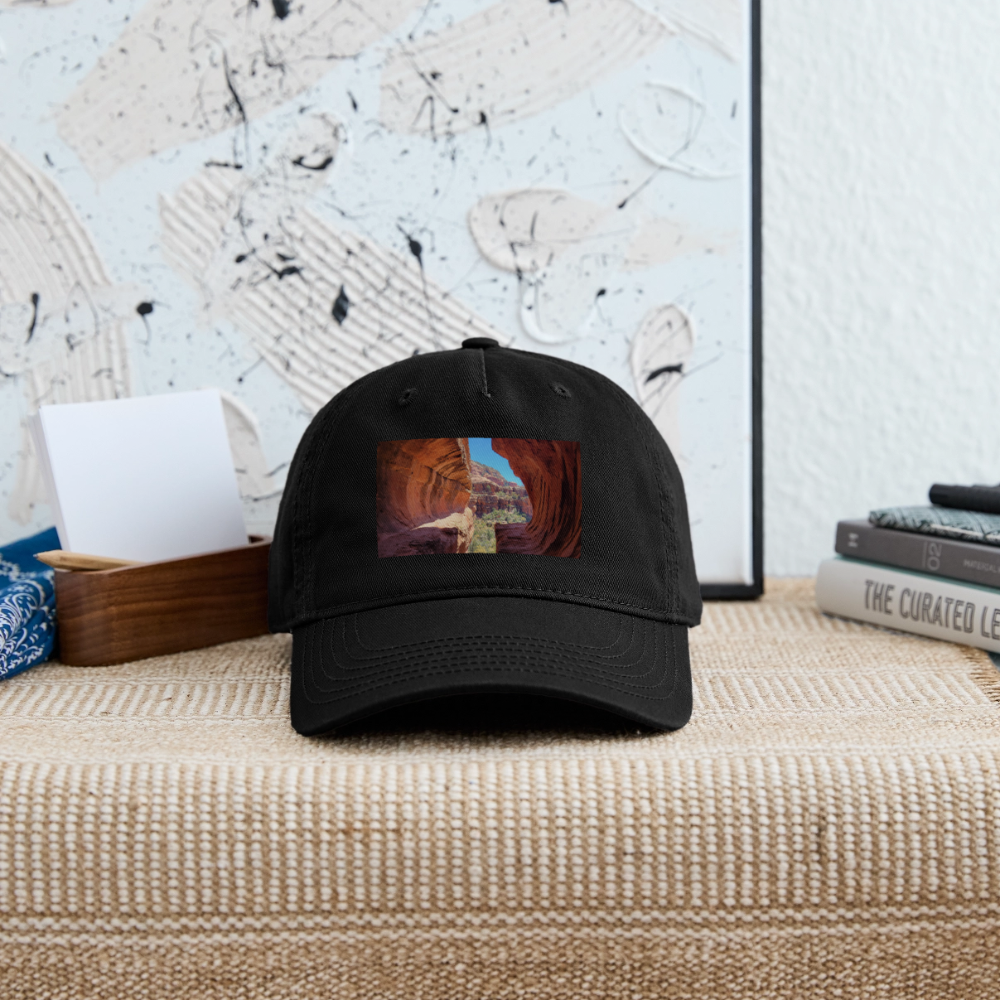 Sedona Vortex | Organic Baseball Hat - Black - black