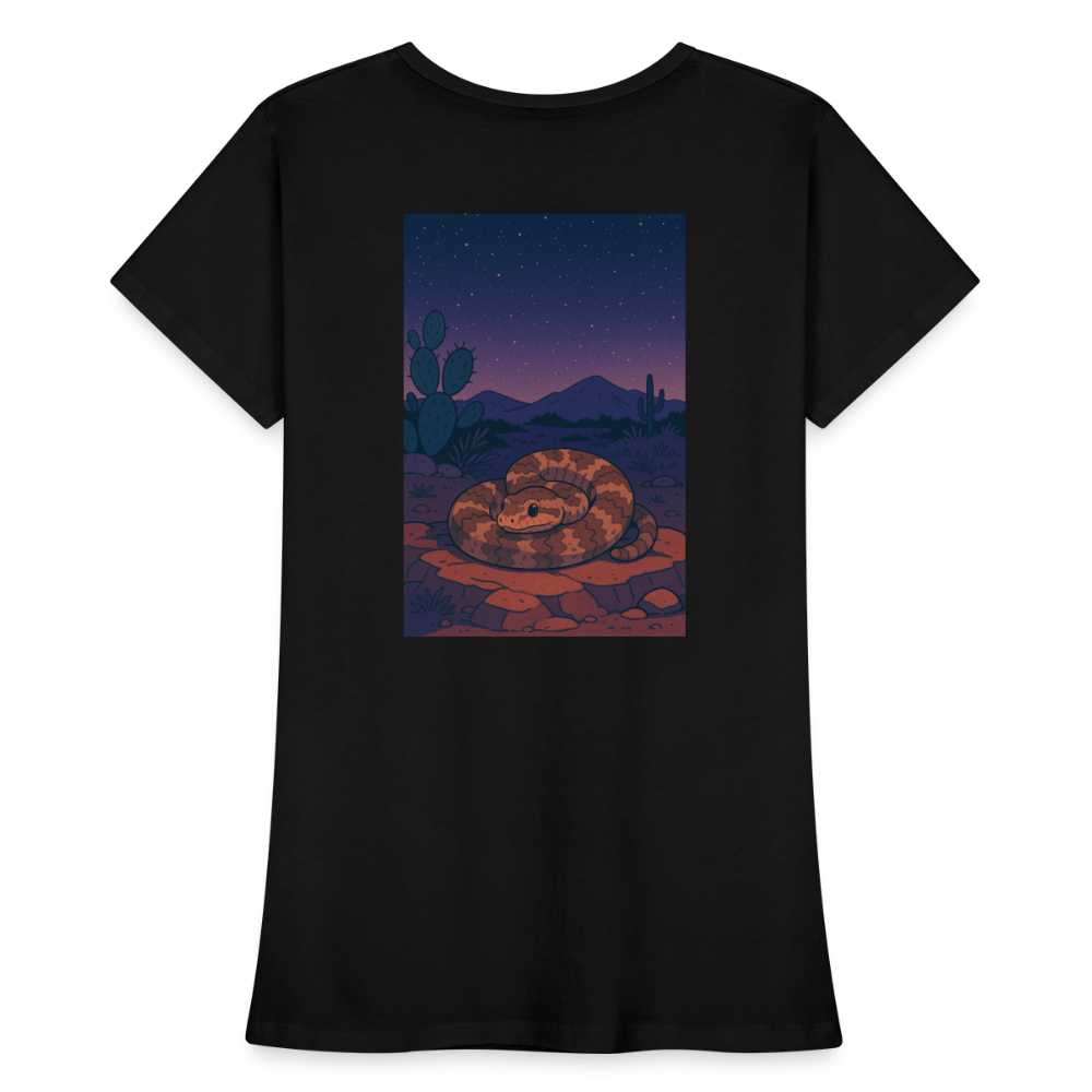 Ridge-nosed Rattlesnake Landscape | Women's Organic Classic T-Shirt - Black - black