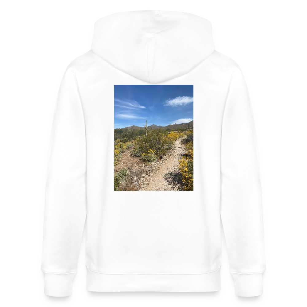 Lost Dog Trail | Organic Zip Hoodie - White - white