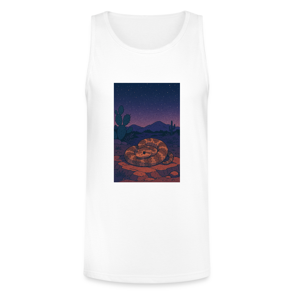 Ridge-nosed Rattlesnake Landscape | Men's Tri-Blend Tank - White - white