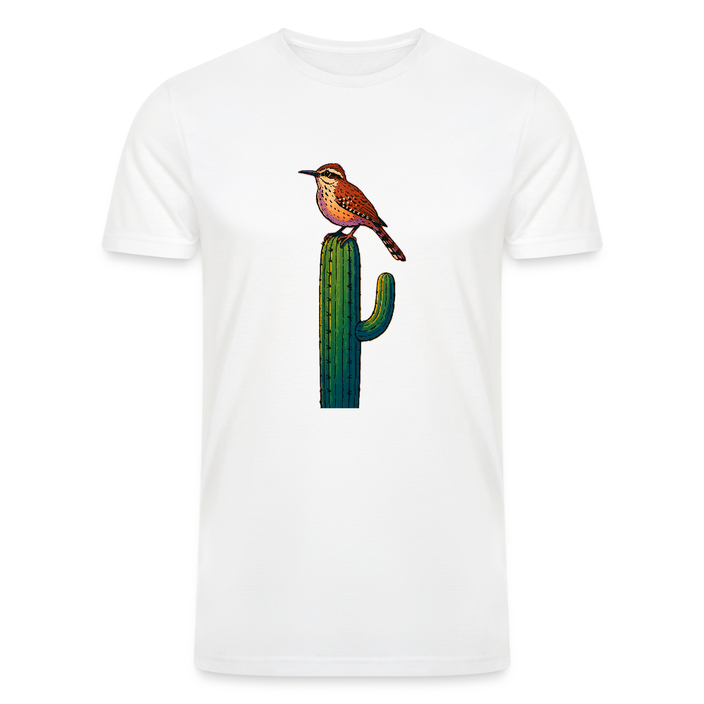 Cactus Wren Spotlight | Men's Tri-Blend T-Shirt - White - white
