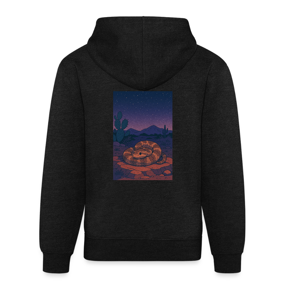 Ridge-nosed Rattlesnake Landscape | Tri-Blend Classic Hoodie - Charcoal - charcoal grey