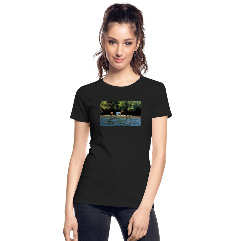 Salt River Horses | Women's Organic T-Shirt - Black - black