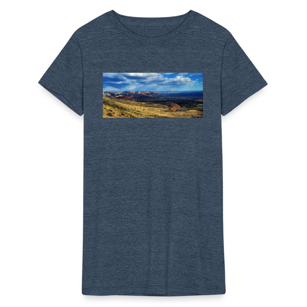 Verde Valley Views | Women's Tri-Blend T-Shirt - Navy - heather navy