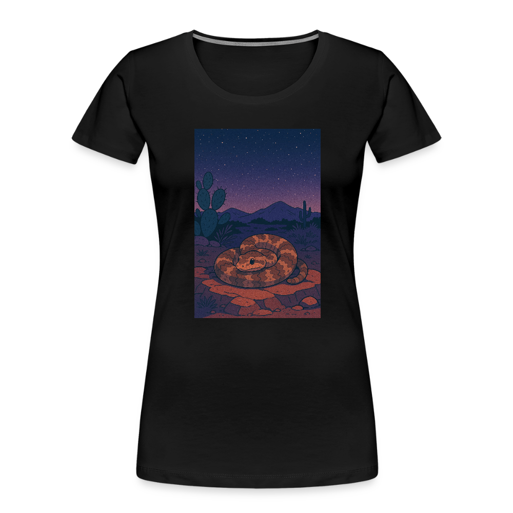 Ridge-nosed Rattlesnake Landscape | Women's Organic T-Shirt - Black - black