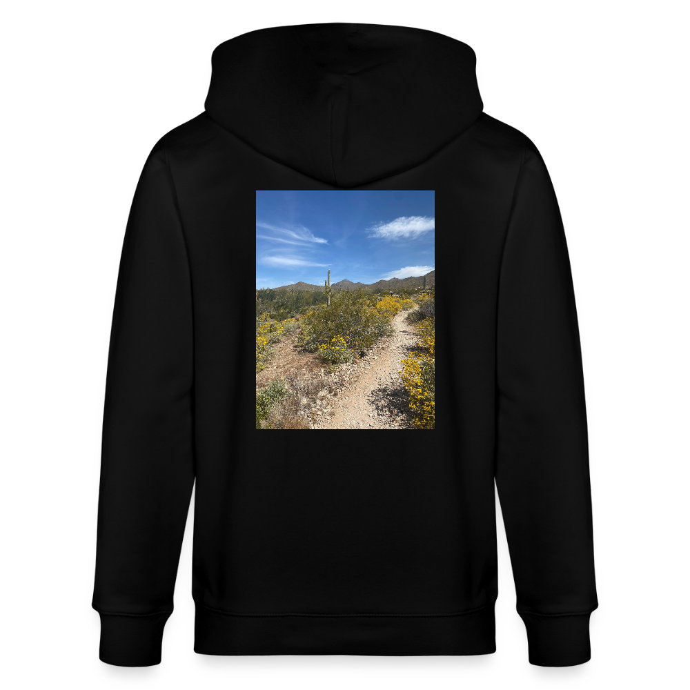 Lost Dog Trail | Organic Zip Hoodie - Black - black