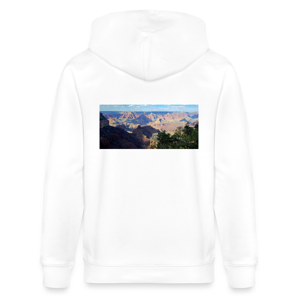 Grand Canyon | Organic Zip Hoodie - White - white