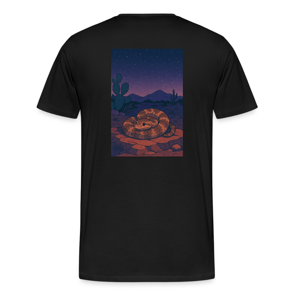 Ridge-nosed Rattlesnake Landscape | Men's Organic Classic T-Shirt - Black - black