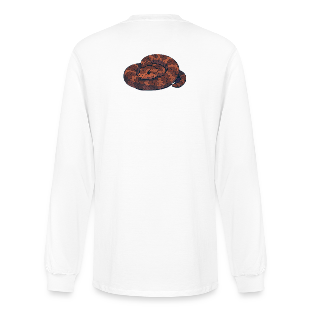 Ridge-nosed Rattlesnake Spotlight | Men's Organic Classic Long Sleeve T-Shirt - White - white