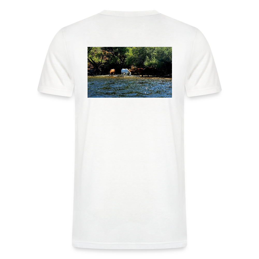 Salt River Horses | Men's Tri-Blend Classic T-Shirt - White - white