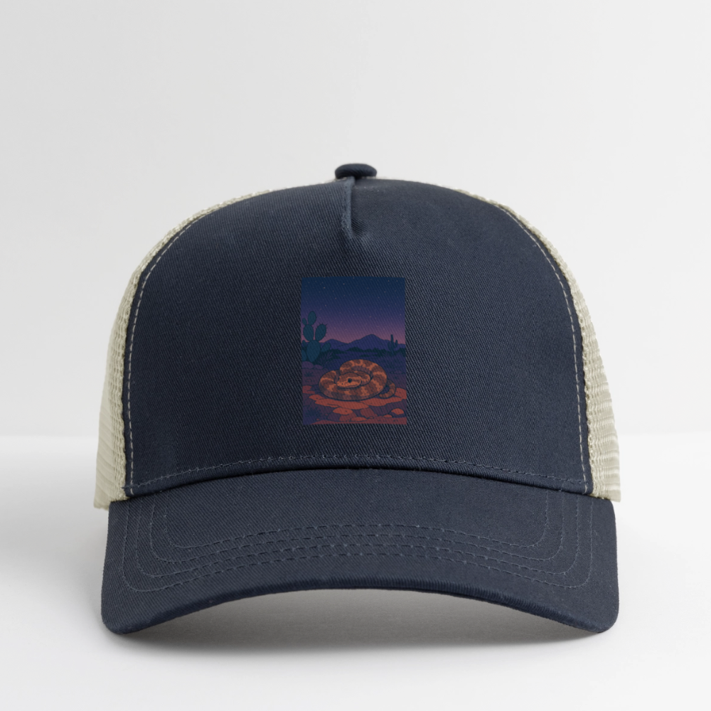 'Ridge-nosed Rattlesnake | Landscape' Eco Trucker Cap - pacific/oyster