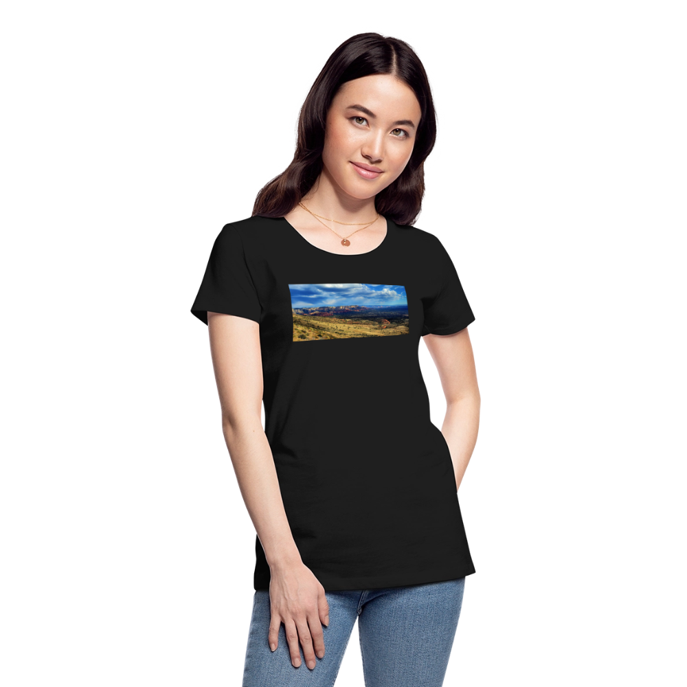 Verde Valley Views | Women's Organic T-Shirt - Black - black