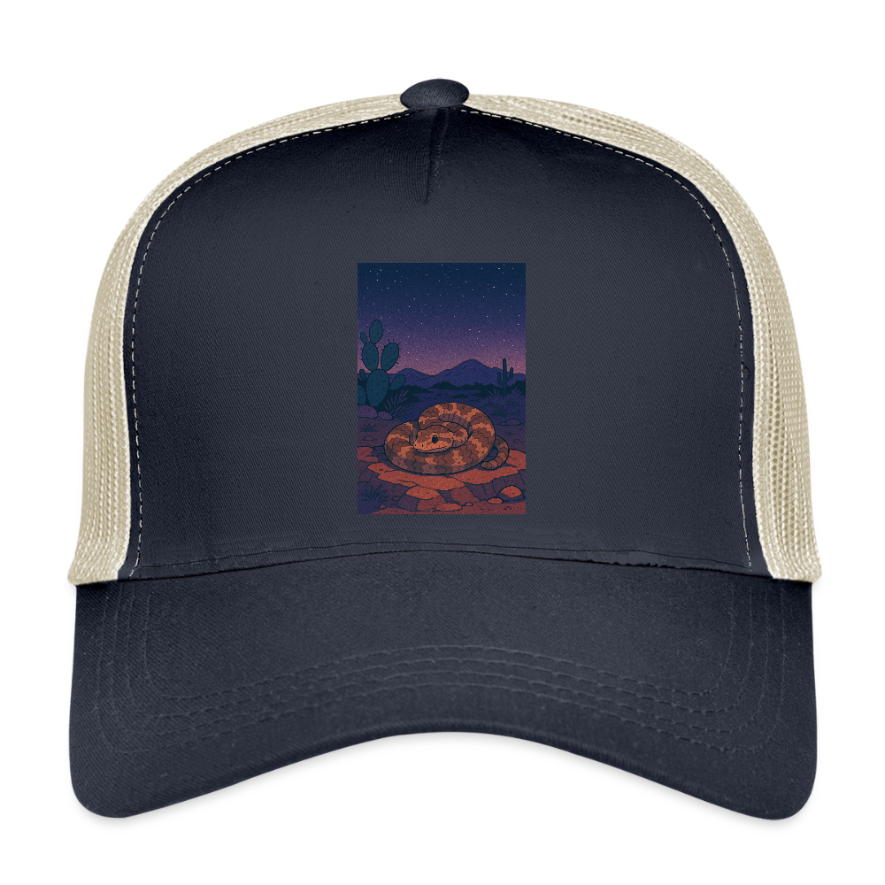 'Ridge-nosed Rattlesnake | Landscape' Eco Trucker Cap - pacific/oyster