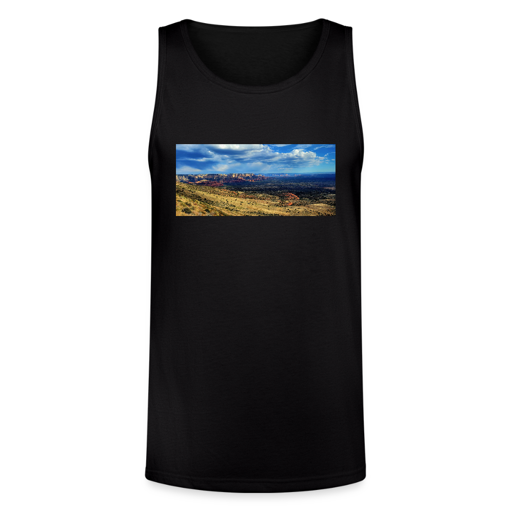 Verde Valley Views | Men's Tri-Blend Tank - Black - black
