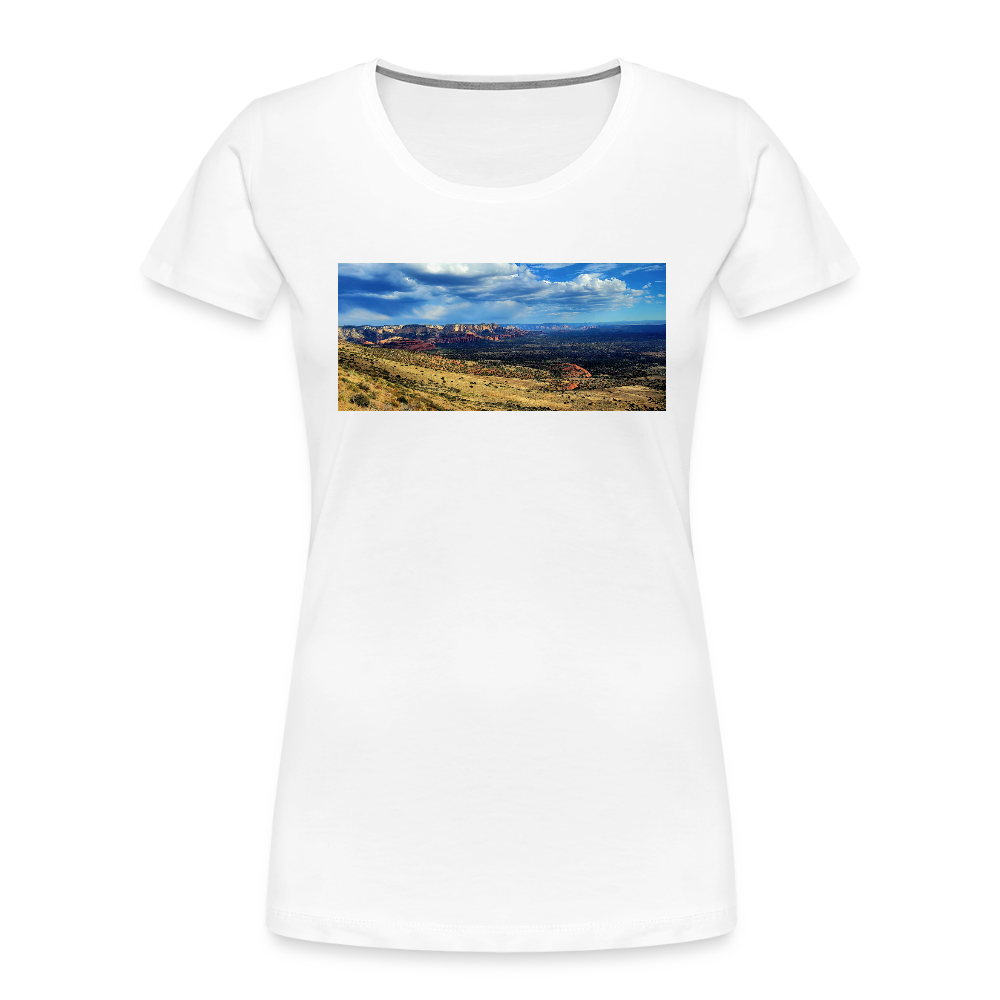 Verde Valley Views | Women's Organic T-Shirt - White - white