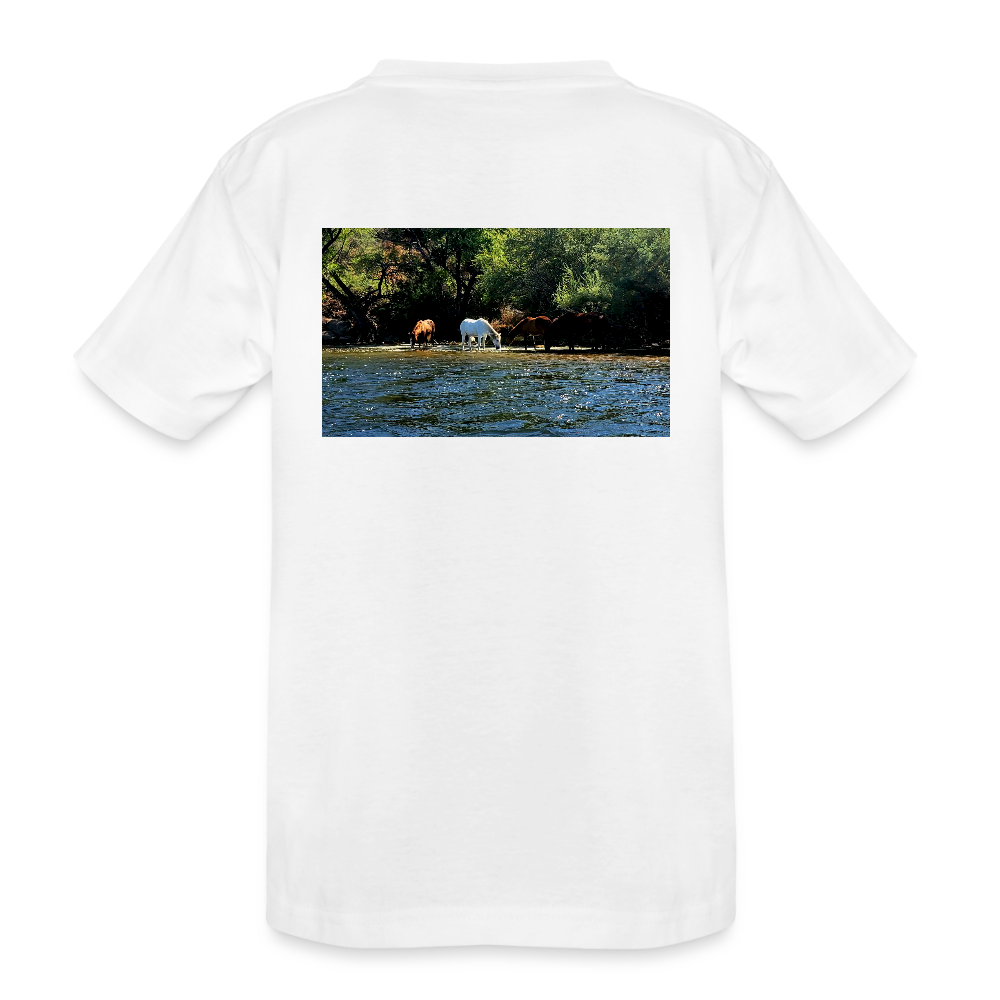 Salt River Horses | Kids Organic Classic T-Shirt - White - white