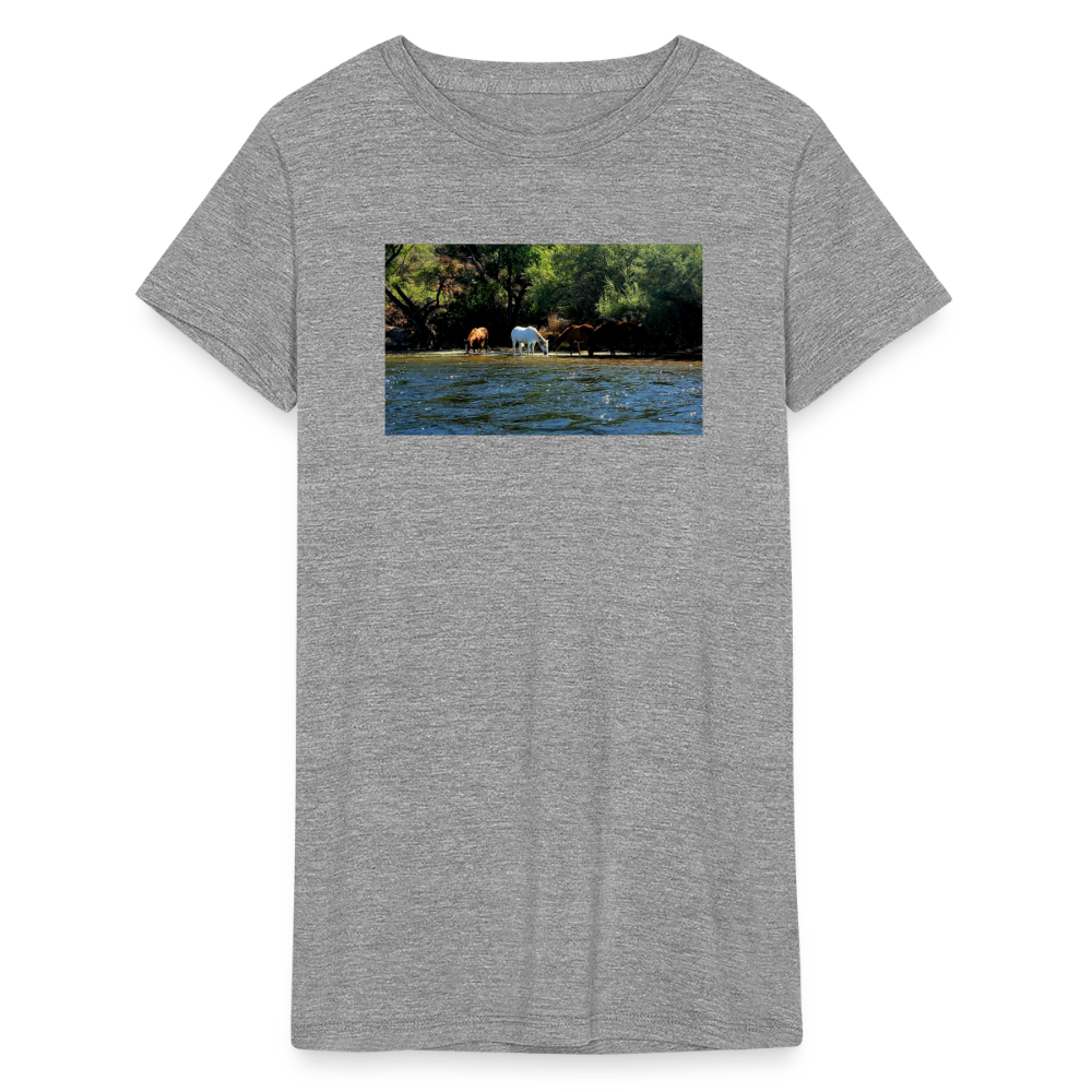 Salt River Horses | Women's Tri-Blend T-Shirt - Gray - heather gray