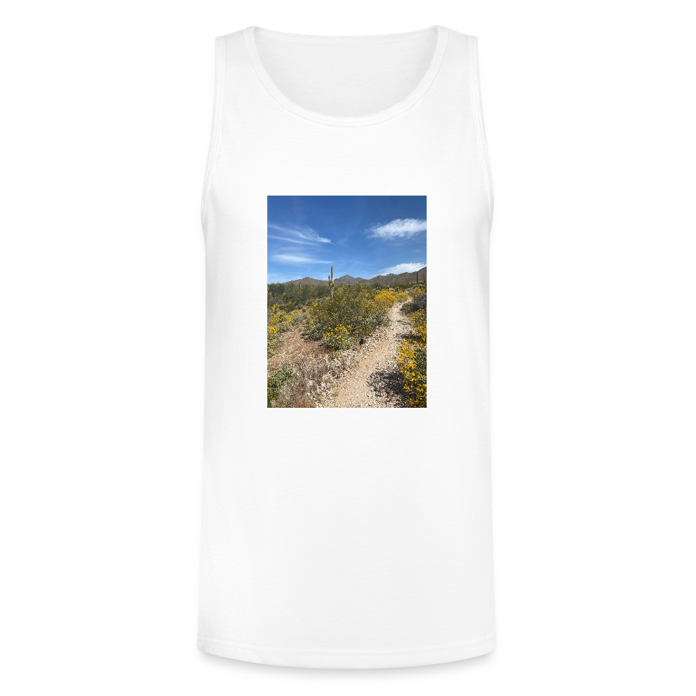Lost Dog Trail | Men's Tri-Blend Tank - White - white