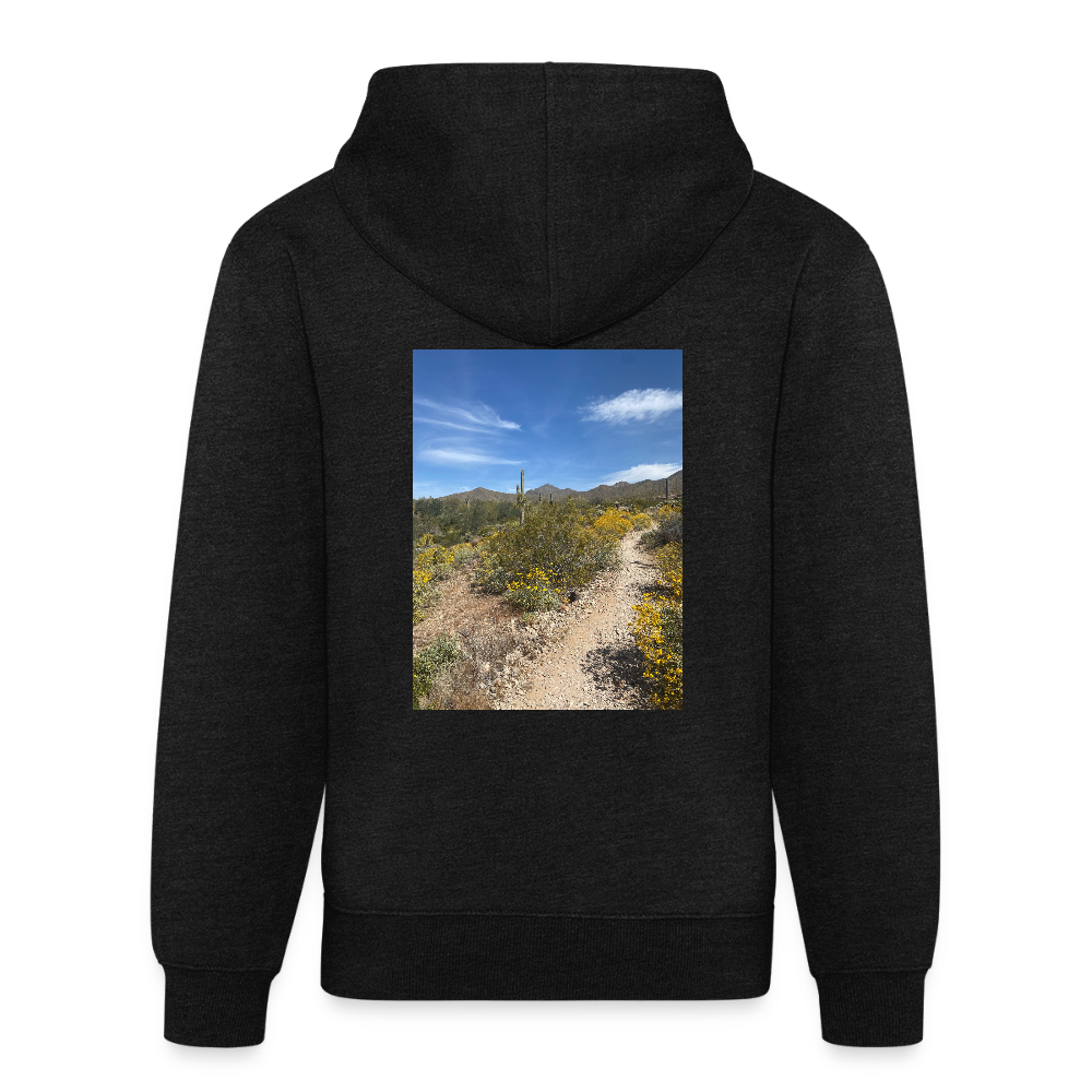Lost Dog Trail | Tri-Blend Classic Hoodie - Charcoal - charcoal grey