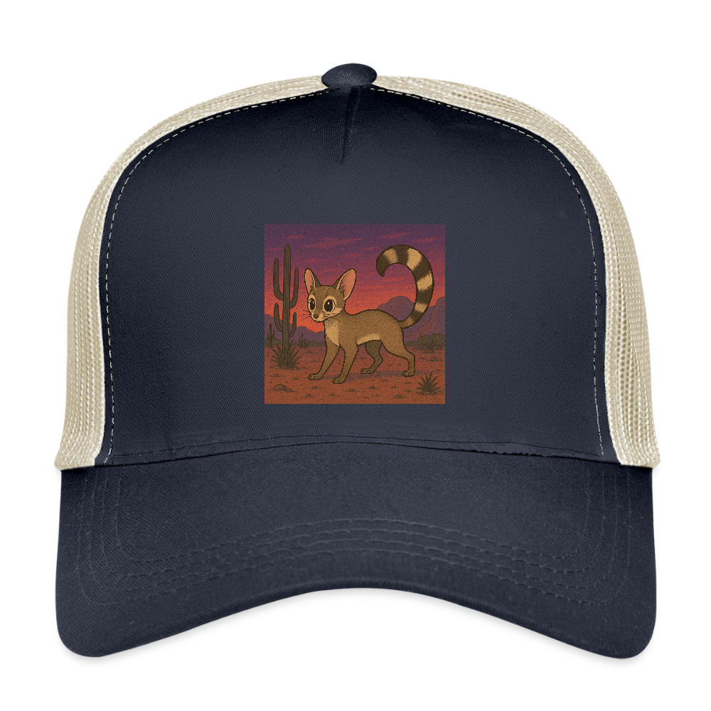 'Ringtail| Landscape' Trucker Hat - pacific/oyster