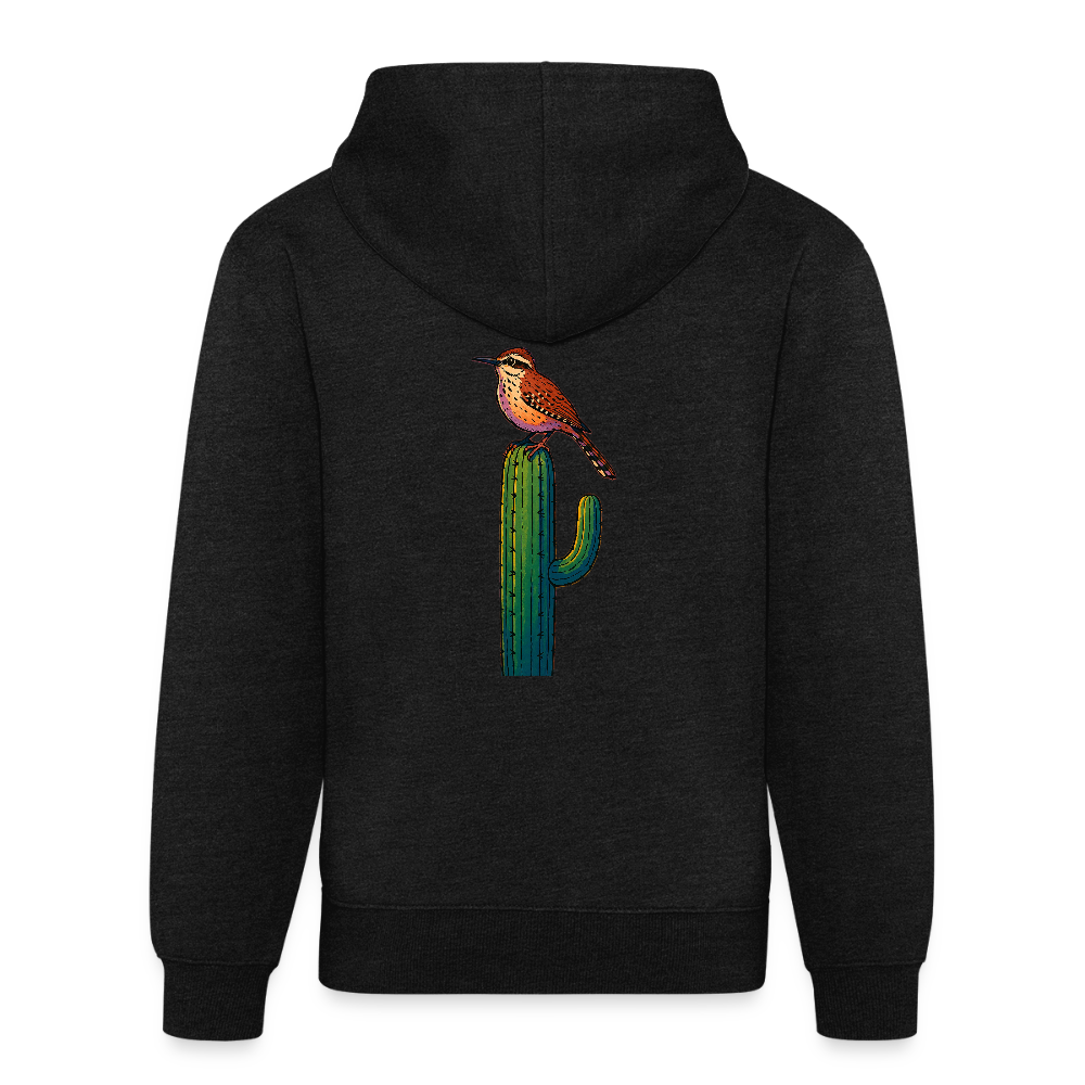 Cactus Wren Spotlight | Tri-Blend Black Classic Hoodie - charcoal grey