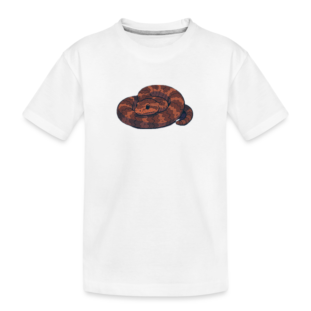 Ridge-nosed Rattlesnake Spotlight | Kids Organic T-Shirt - White - white