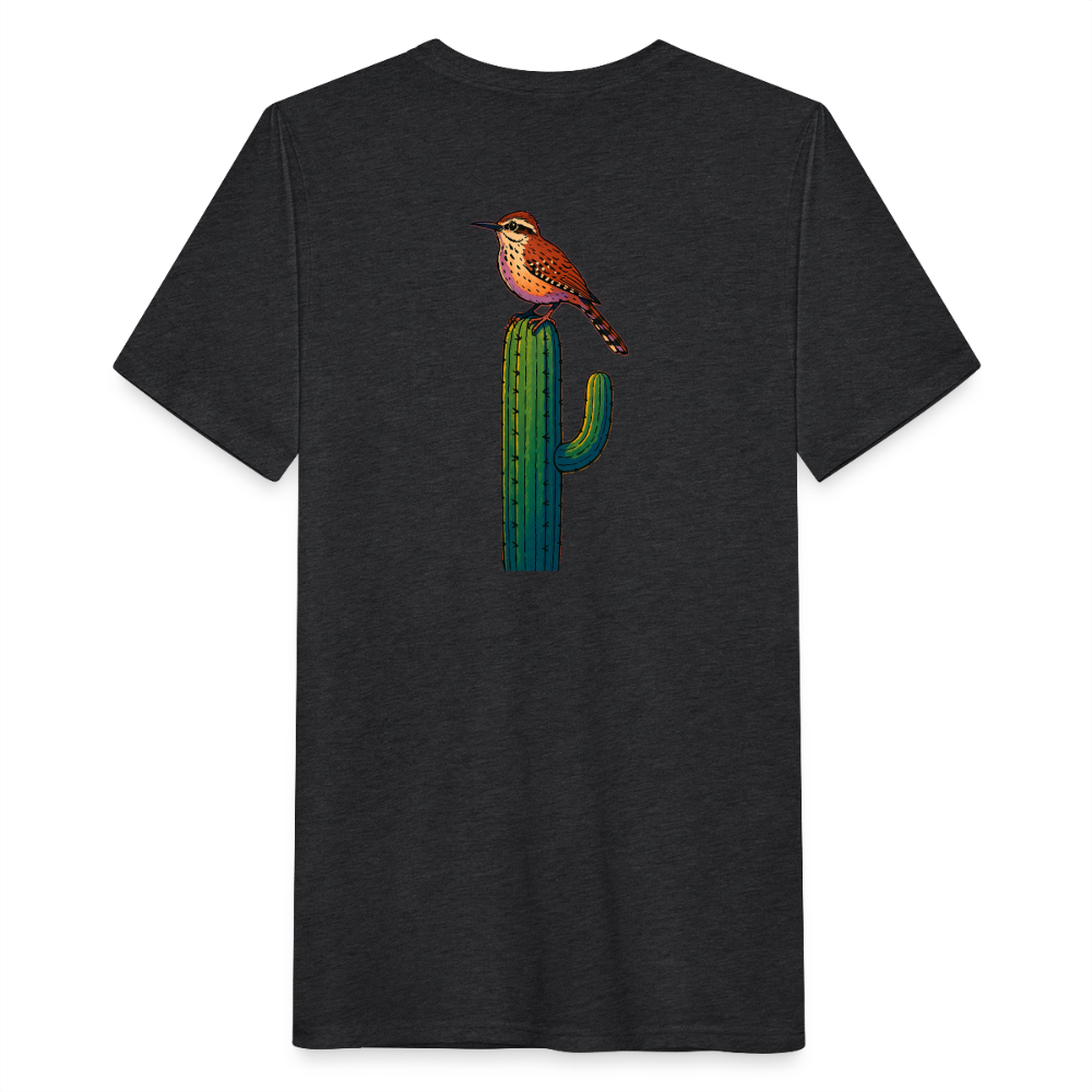 Cactus Wren Spotlight | Men's Tri-Blend Classic T-Shirt - Black - heather black