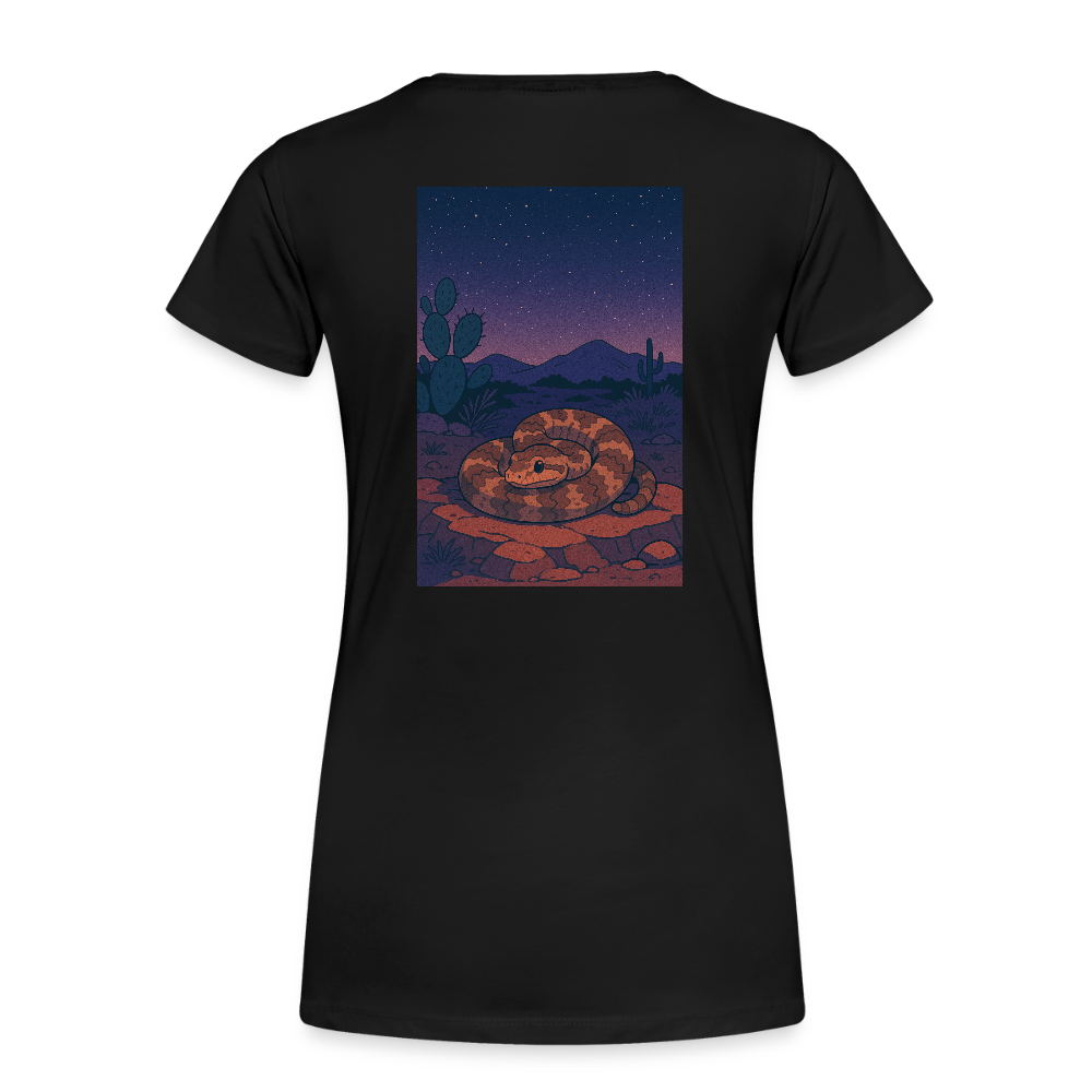 Ridge-nosed Rattlesnake Landscape | Women's Organic Classic T-Shirt - Black - black
