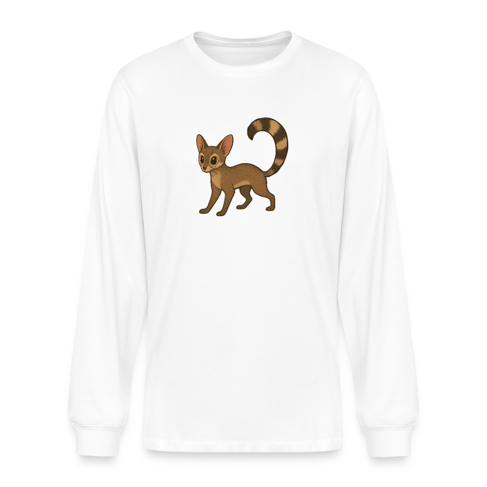 Ringtail Spotlight | Men's Organic Long Sleeve T-Shirt - White - white