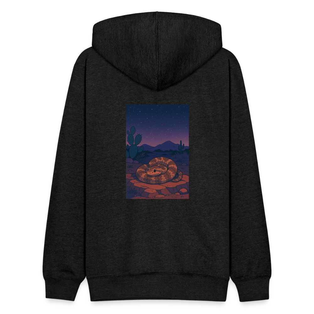 Ridge-nosed Rattlesnake Landscape | Tri-Blend Classic Hoodie - Charcoal - charcoal grey