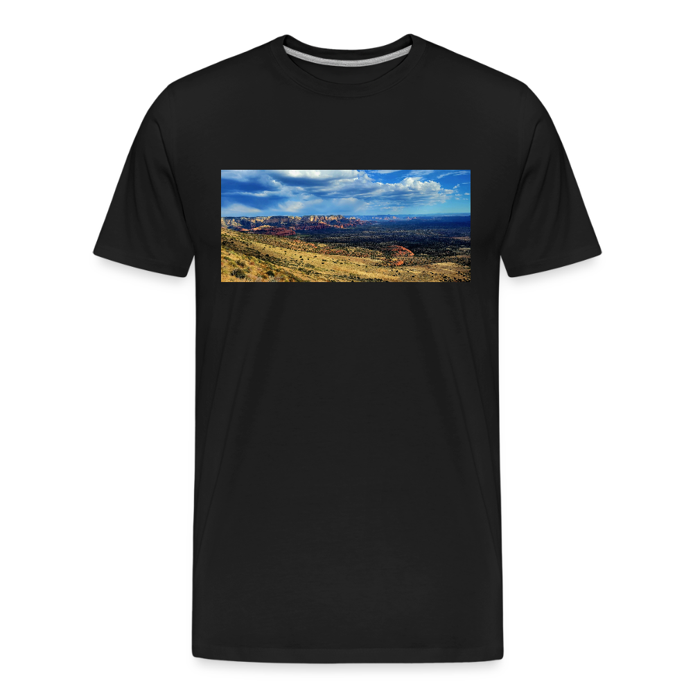 Verde Valley Views | Men's Organic T-Shirt - Black - black