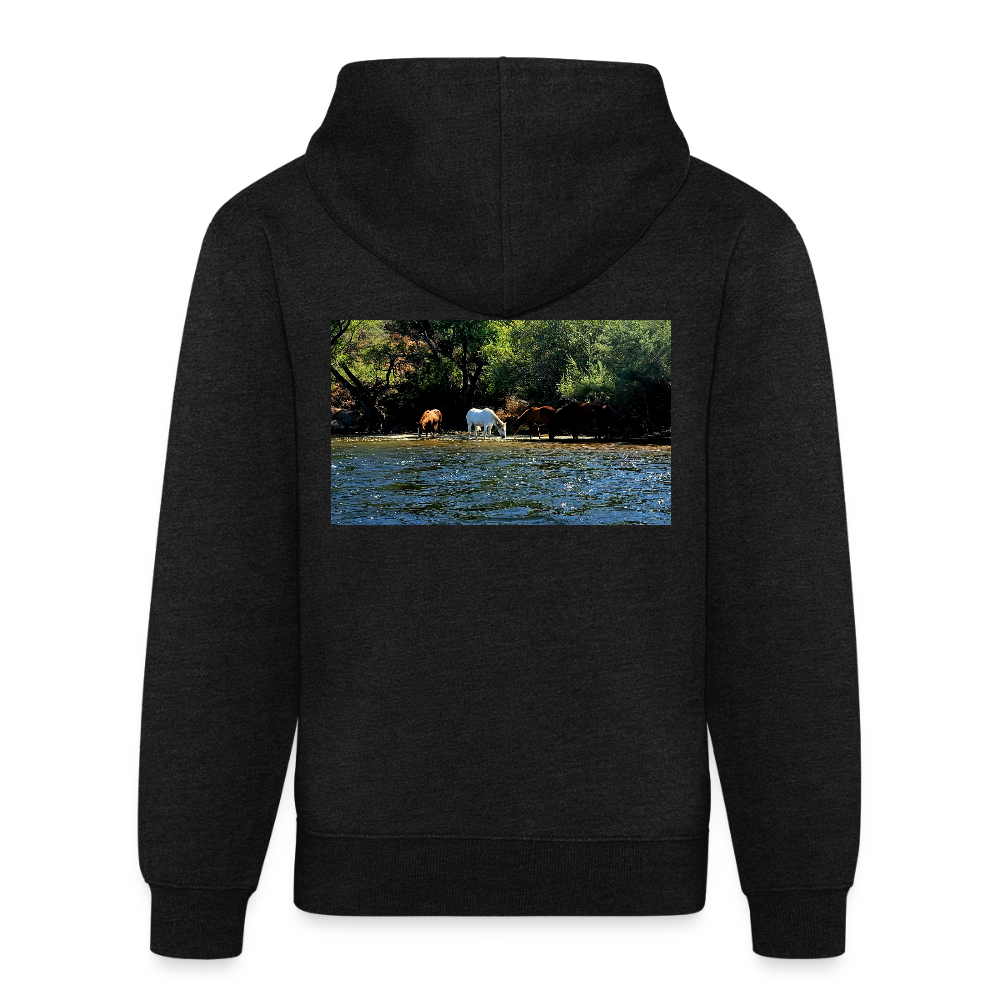 Salt River Horses | Tri-Blend Classic Hoodie - Charcoal - charcoal grey