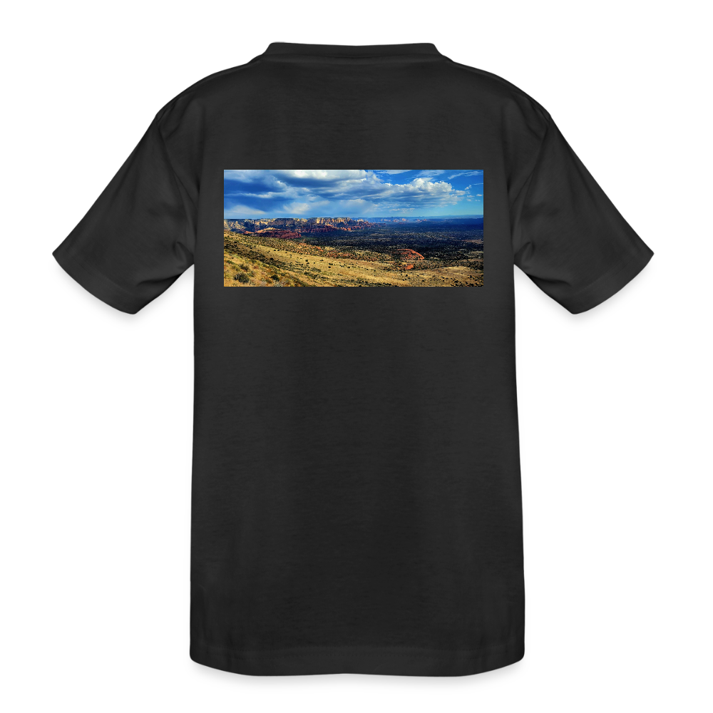 Verde Valley Views | Kids Organic Classic T-Shirt - Black - black