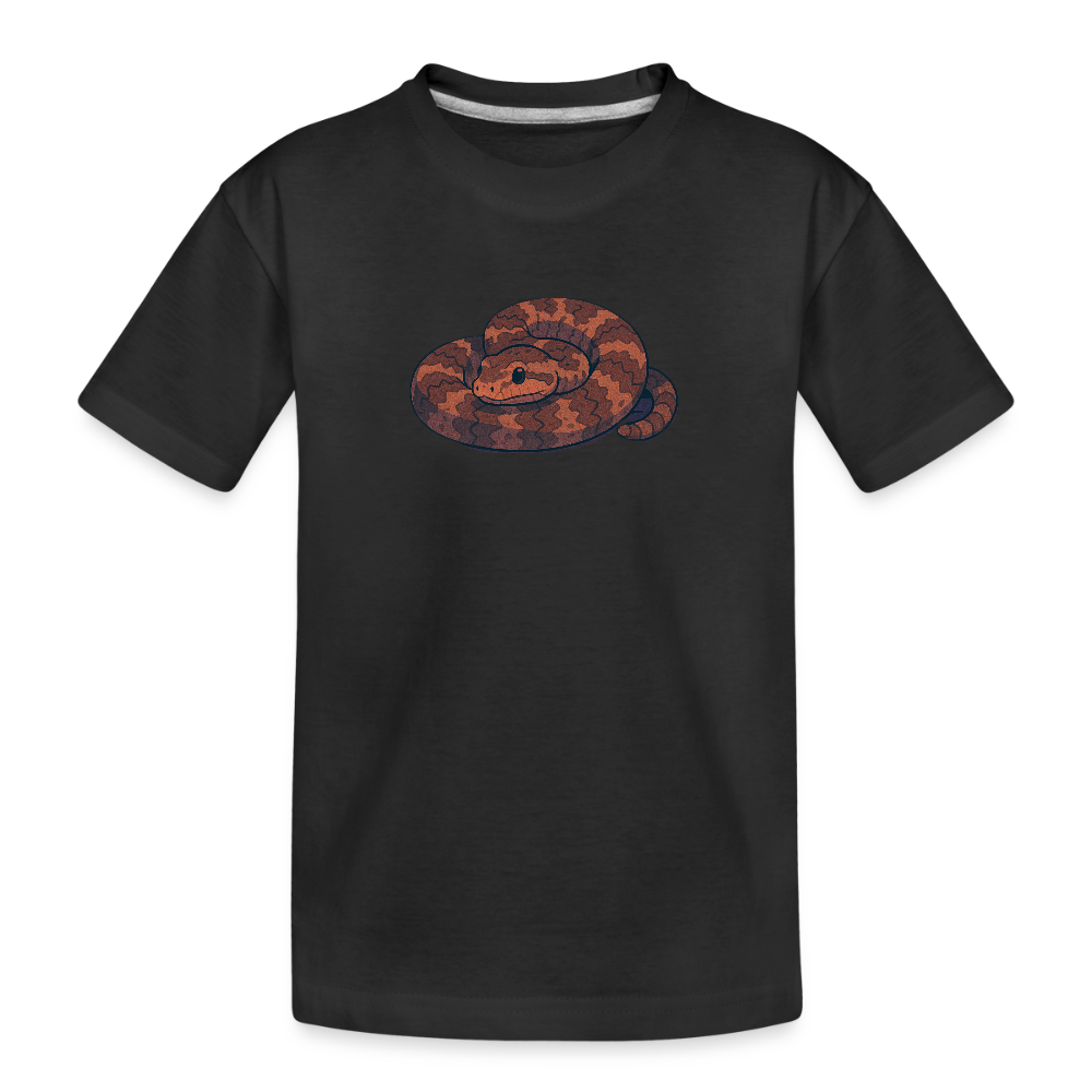 Ridge-nosed Rattlesnake Spotlight | Kids Organic T-Shirt - Black - black