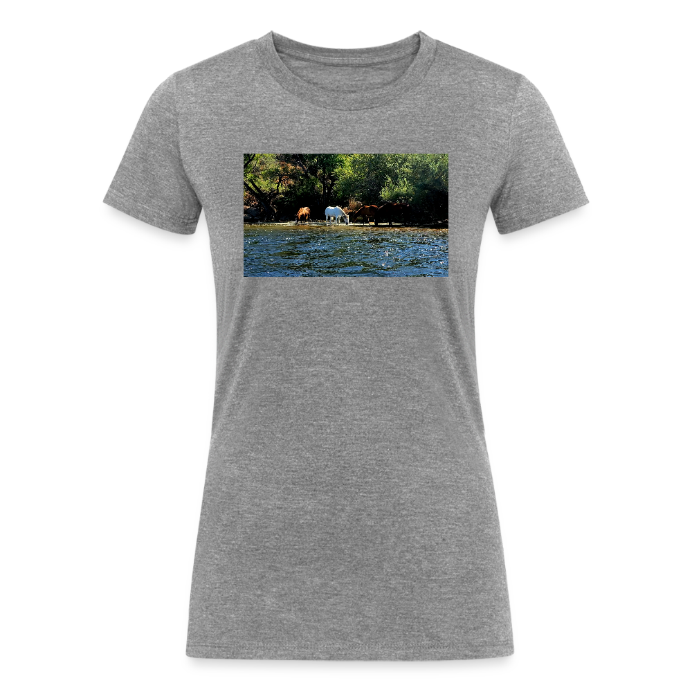 Salt River Horses | Women's Tri-Blend T-Shirt - Gray - heather gray