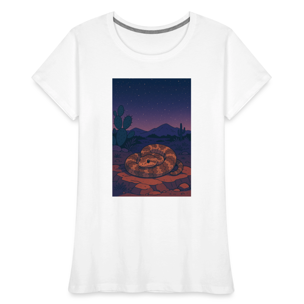 Ridge-nosed Rattlesnake Landscape | Women's Organic T-Shirt - White - white