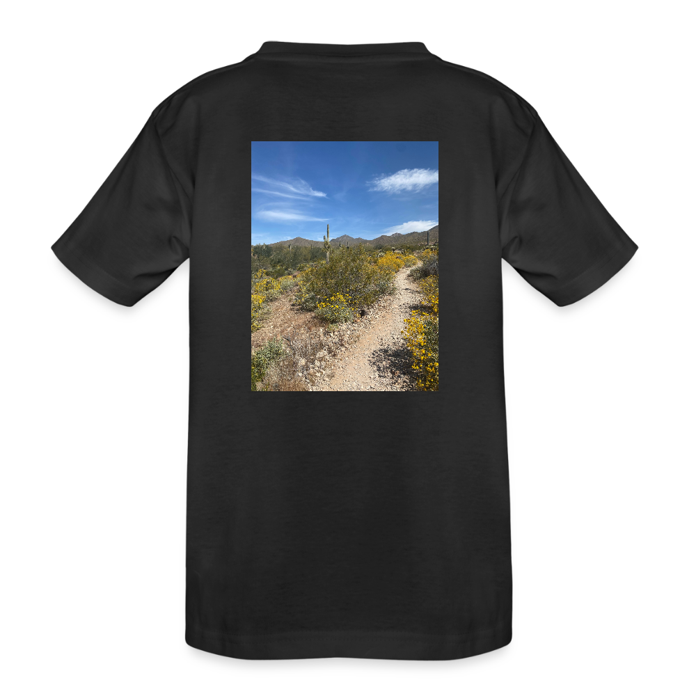 Lost Dog Trail | Kids Organic Classic T-Shirt - Black - black