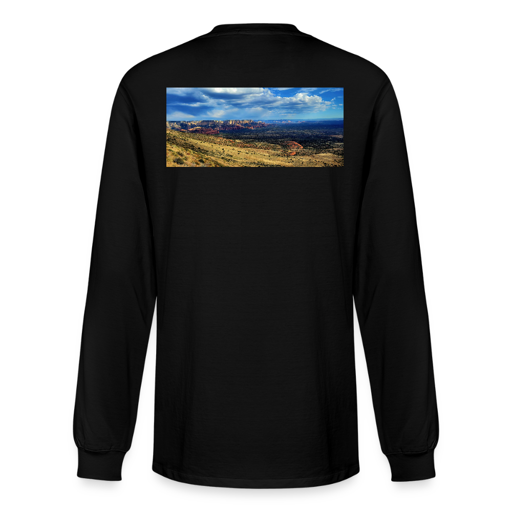 Verde Valley Views | Men's Organic Classic Long Sleeve T-Shirt - Black - black