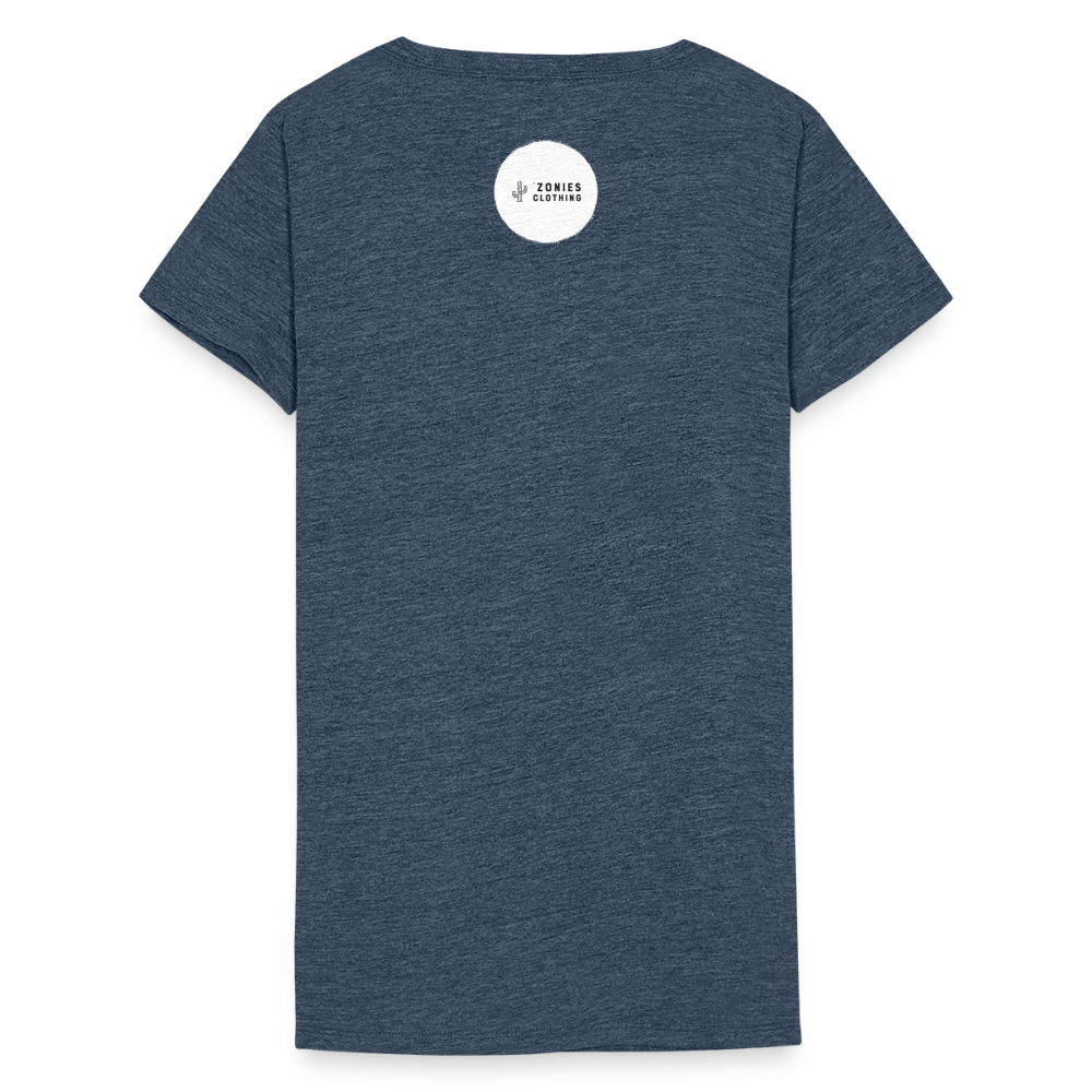 Cactus Wren Landscape | Women's Tri-Blend T-Shirt - Navy - heather navy