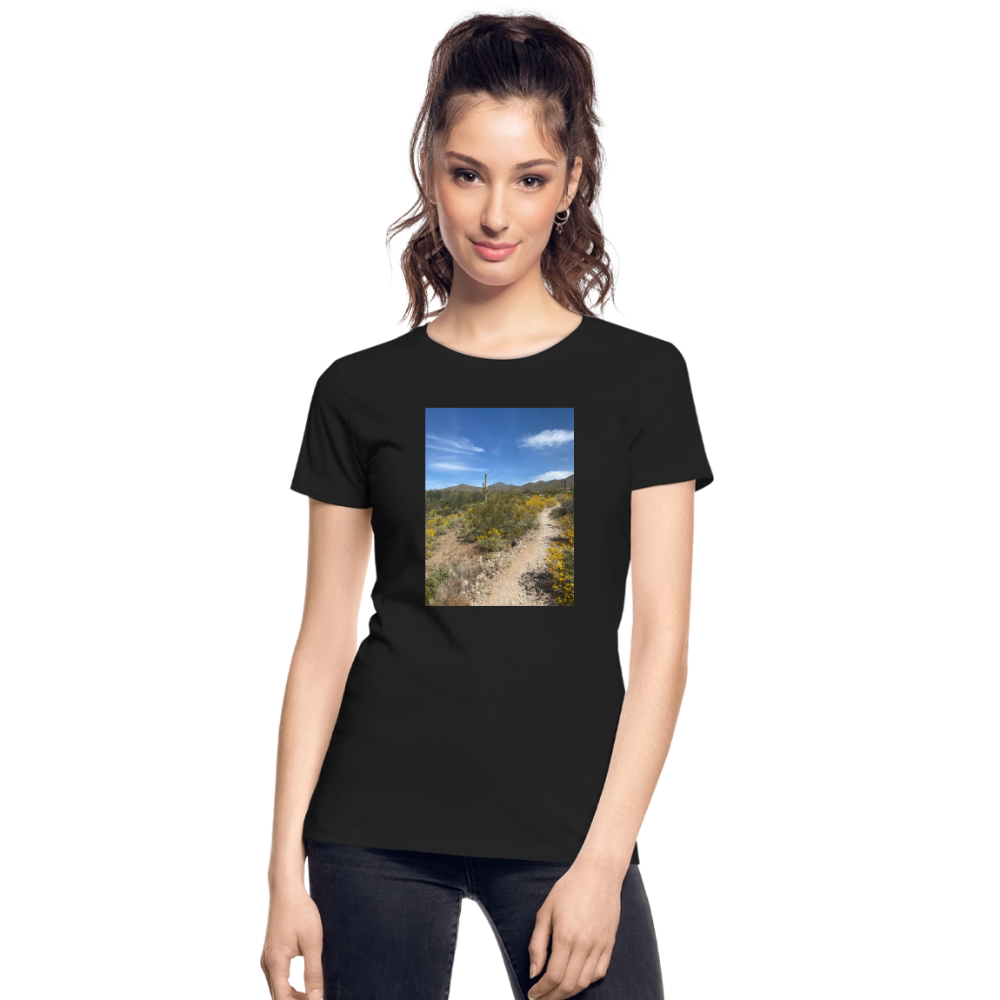 Lost Dog Trail | Women's Organic T-Shirt - Black - black