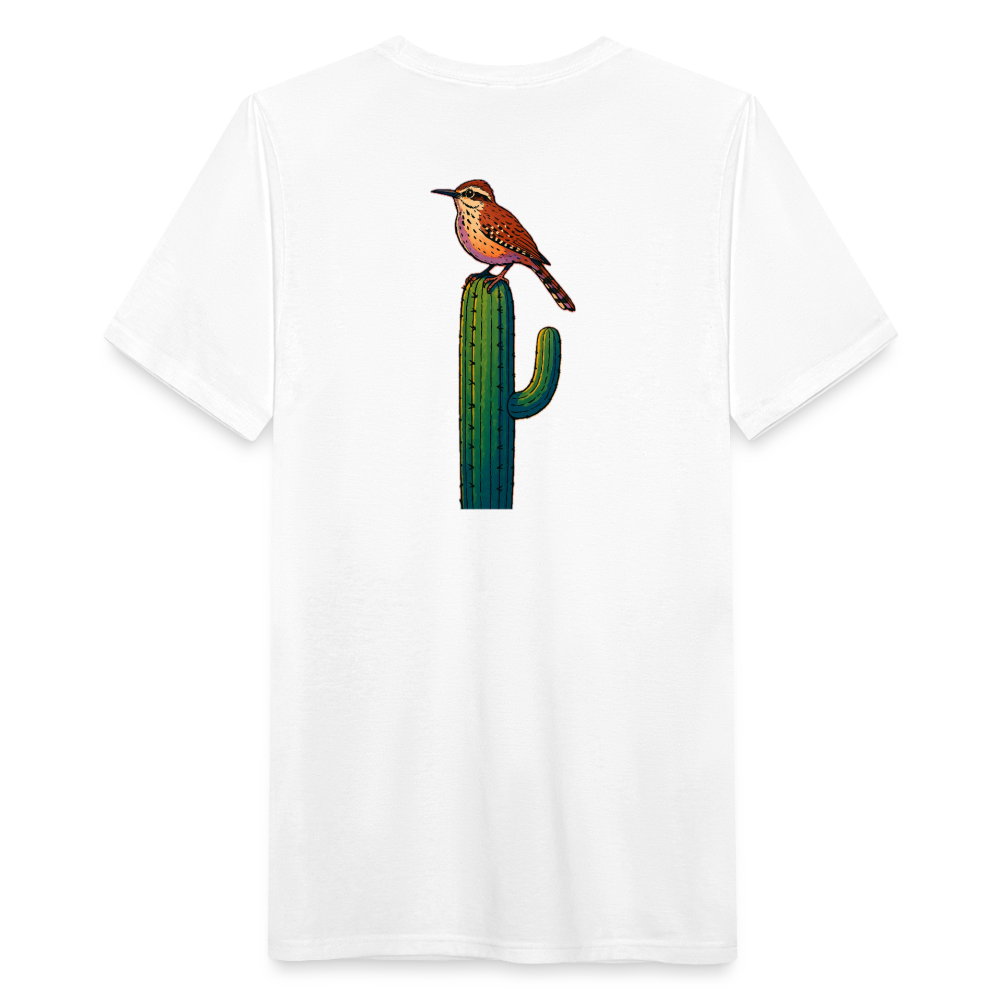 Cactus Wren Spotlight | Men's Tri-Blend Classic T-Shirt - White - white