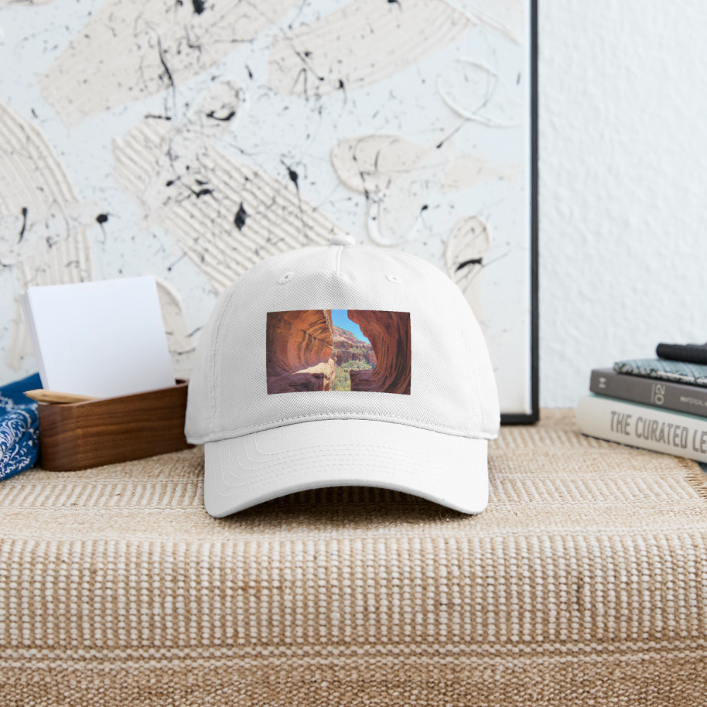 Sedona Vortex | Organic Baseball Hat - White - white