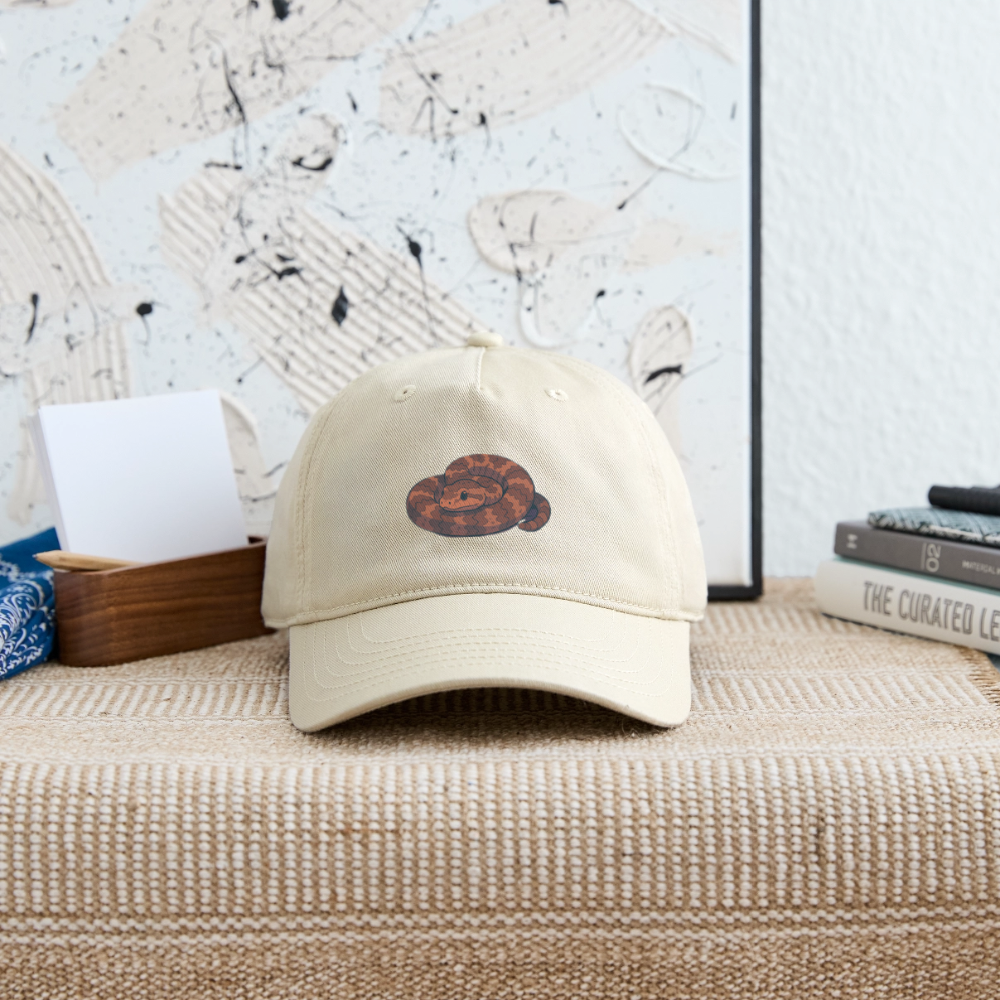 Ridge-nosed Rattlesnake Spotlight | Organic Baseball Hat - Khaki - khaki
