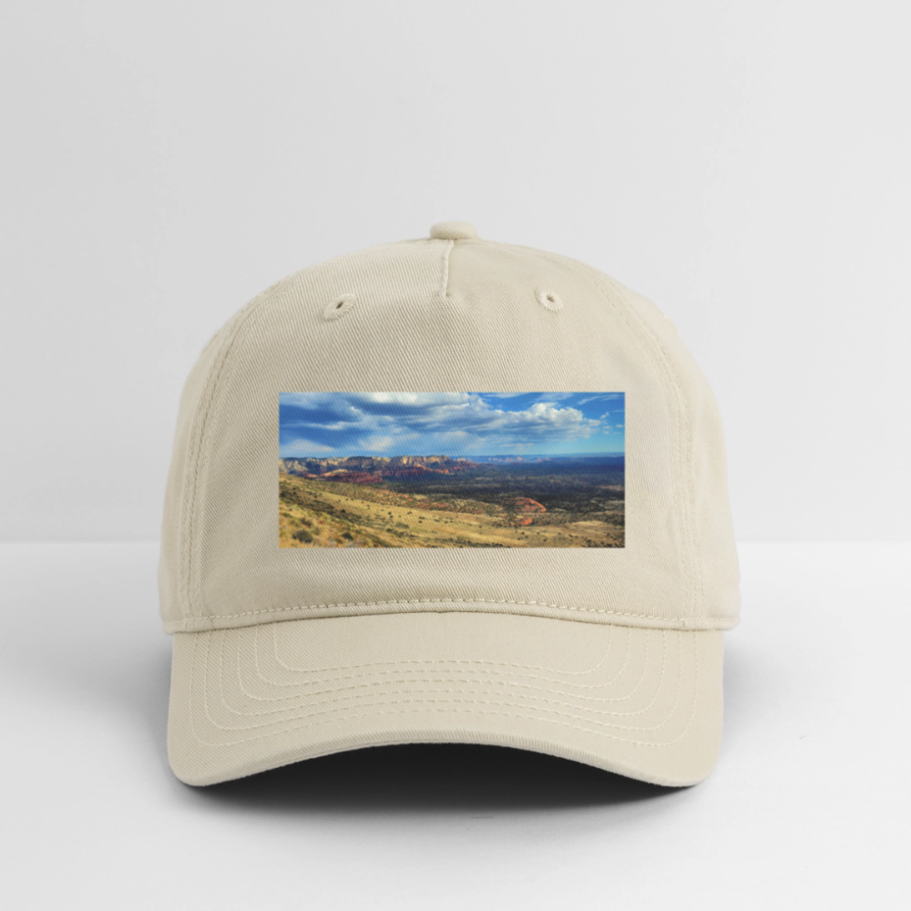 Verde Valley Views | Organic Baseball Hat - Khaki - khaki