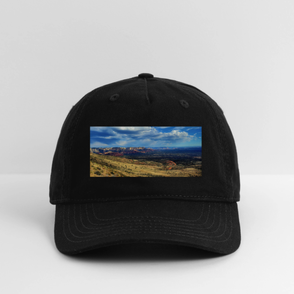 Verde Valley Views | Organic Baseball Hat - Black - black