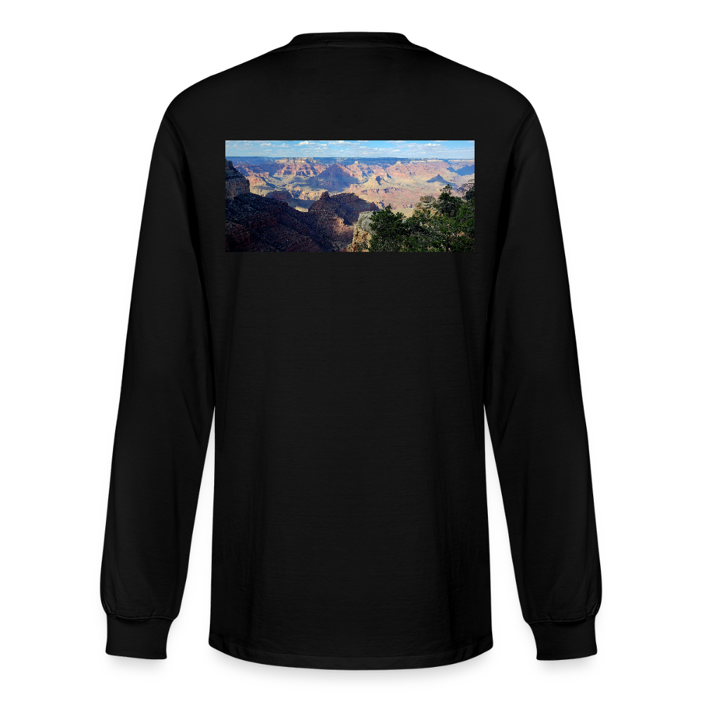 Grand Canyon | Men's Organic Classic Long Sleeve T-Shirt - Black - black