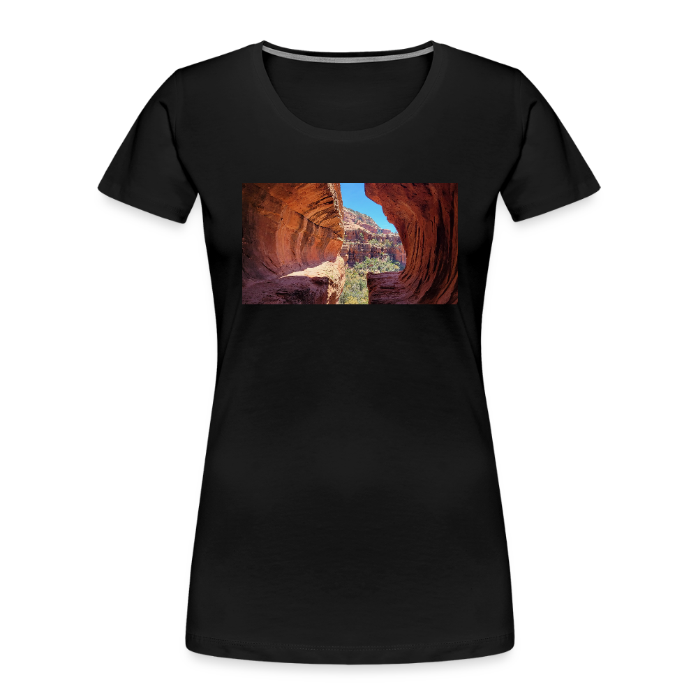 Sedona Vortex | Women's Organic T-Shirt - Black - black